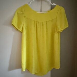 Anthropologie Vanessa Virginia Field Bloom Perforated Floral Flowy Blouse